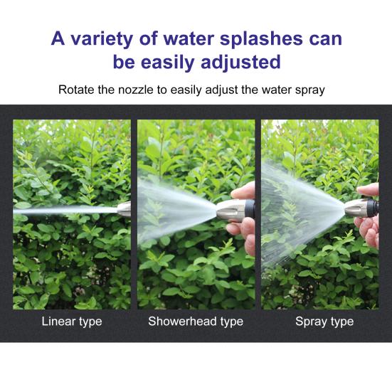 Мойка высокого давления с эргономичной ручкой, регулируемая на 360 градусов, 3 режима распыления, инструмент для мойки автомобиля водой под высоким давлением