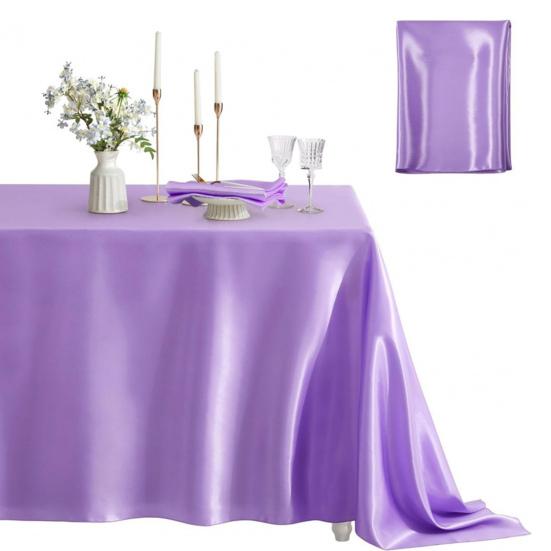 Satin Tablecloth Solid Color Glossy Tablecloth Wedding Table Cover Cloth for Home Restaurant Birthday Party Bridal Shower Dining Table