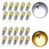10pcs G4 3W 12 LED Light Bulb - Transparent + Silver AC/DC 12V