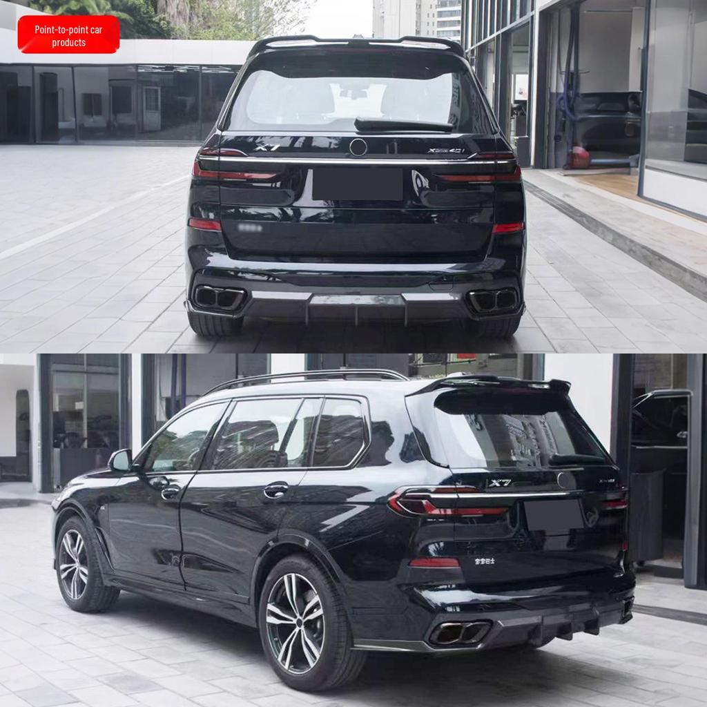 Комплект обвеса BMW X7 LCI FD Style: Передний сплиттер, Пороги, Задний диффузор, Заднее антикрыло из углеродного волокна