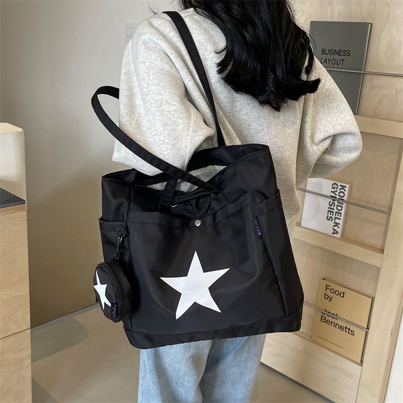 Звездная большая сумка, женская сумка, студенческая сумка на плечо, большая вместительная сумка для сообщений
