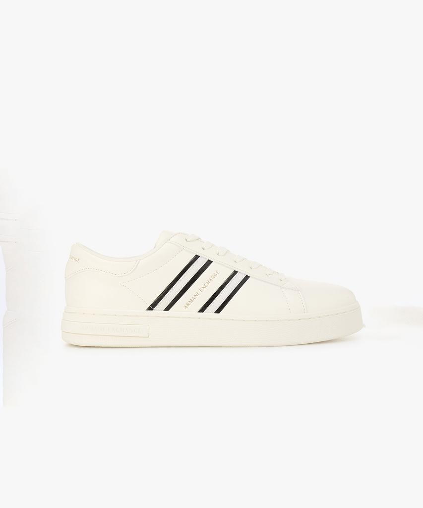 Armani Exchange Men'S Diagonal Logo Sneakers _Off White_A416175001