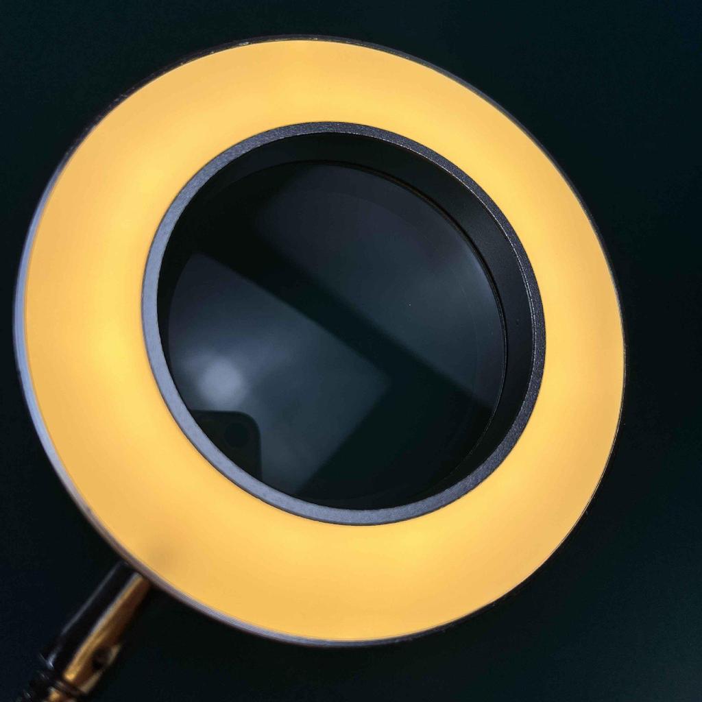 4-Inch Ring Beauty Magnifying Mirror with Clip Light for Makeup, Eyebrow Tattoo, and Fill Light.