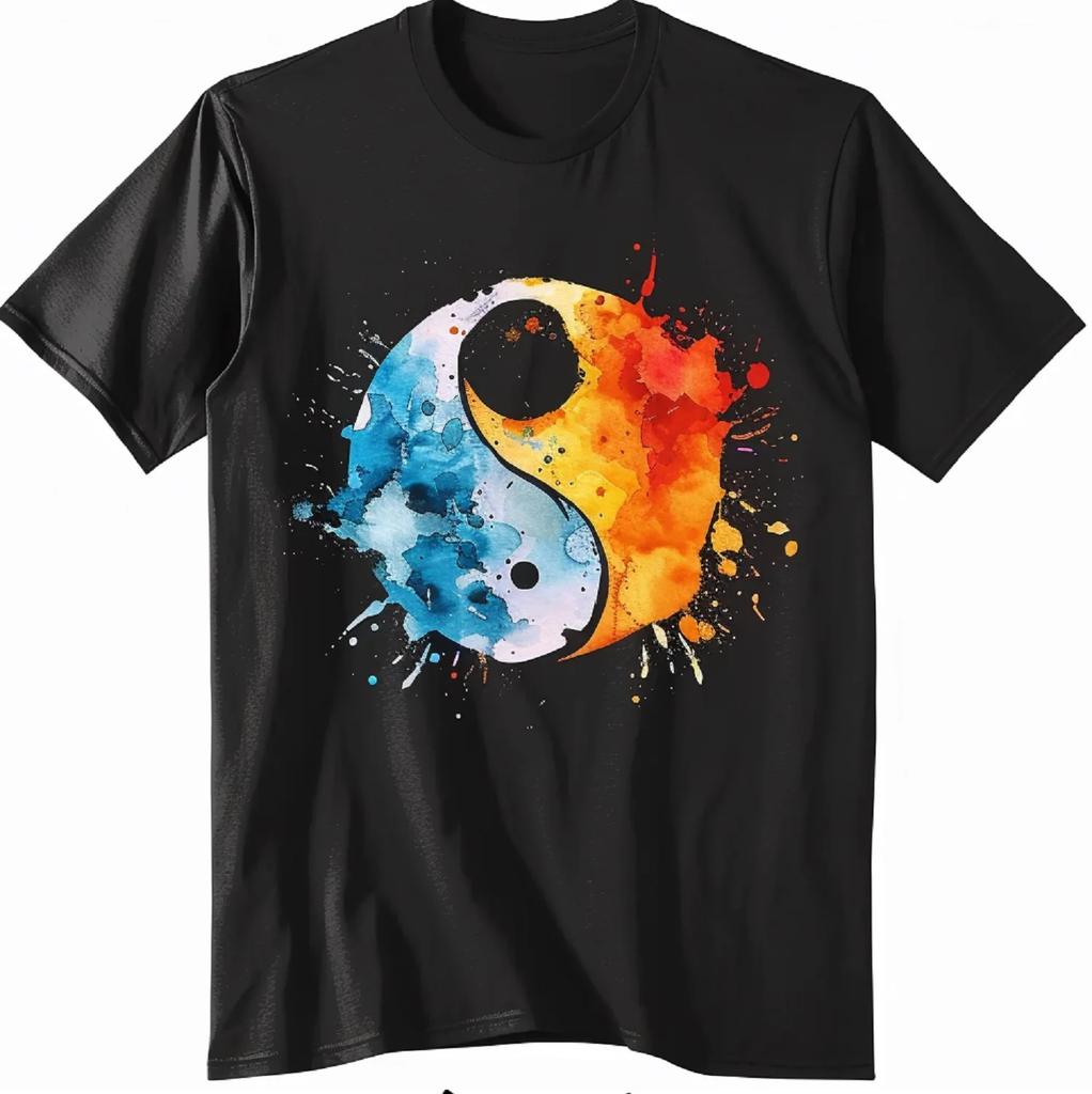 Yinyang Yoga Zen Yin Yang Meditation T-Shirt Chinese Kung Fu Tai Chi Clothes Clothing Graphic T Shirts Streetwear