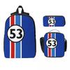 Рюкзак Herbie № 53 Школьный рюкзак для студентов Школьная сумка Наплечные сумки для компьютера 3 шт. Термосумка для обеда Пенал
