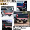 59" LED Tailgate Light Bar, IP67 Triple Row LED Tail Strip, Amber Turning Signals Lights Red Brake Running White Reverse Lights With Connector Wire,