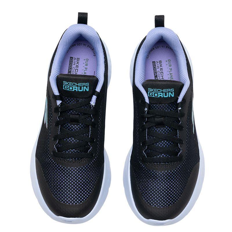 Skechers Go Run Lite Удобные Универсальные Низкие Повседневные Беговые Кроссовки Женские Кроссовки Черный Лавандовый 129441-BKLV