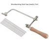 DIY Woodworking Steel Saw Jewelry Tool Making Cutting Wood Handle (Saw Bow+12 Saw Blade)
