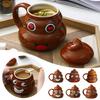 Ceramic Cup 480ml Creative Coffee Cup with Spoon Suitable for Home Office Mischievous Prank Drink Cup Christmas Gift