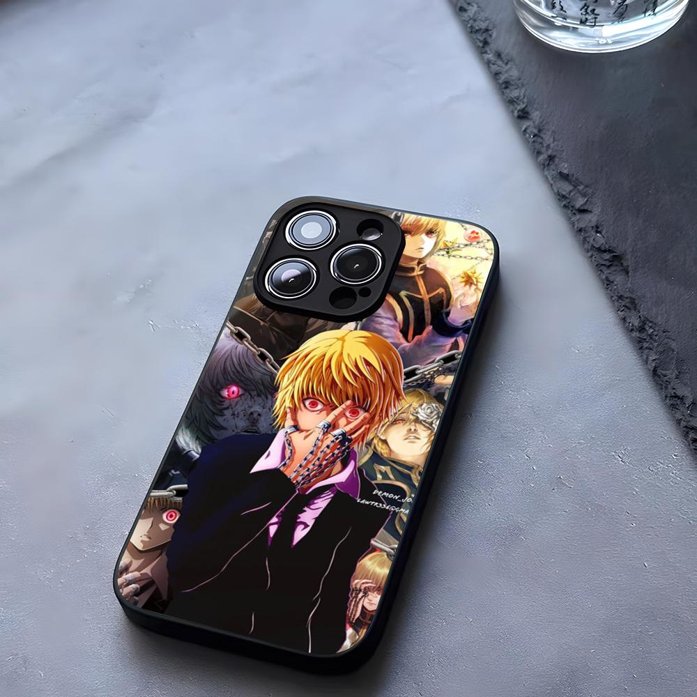 Чехол для телефона с закаленным стеклом Hunter x Hunter Курапика для IPhone 17 13 14 16 12 15 11 Pro Max Plus Mini X XR SE2020 Coque