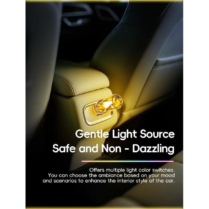 Car USB Night Interior Light LED Filament Lamp Portable Lighting Plug and Play Decorative Atmosphere Light for Car Bedroom