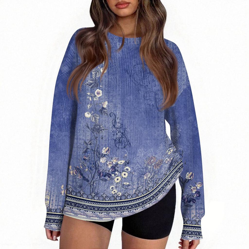 Женские повседневные топы на каждый день Вязаный свитер