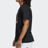 Adidas Мужская баскетбольная футболка с коротким рукавом Shanghai, черная GL4427