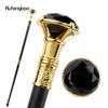 Black Diamond Type Golden Walking Cane Fashion Decorative Walking Stick Gentleman Elegant Cosplay Cane Knob Crosier 93cm