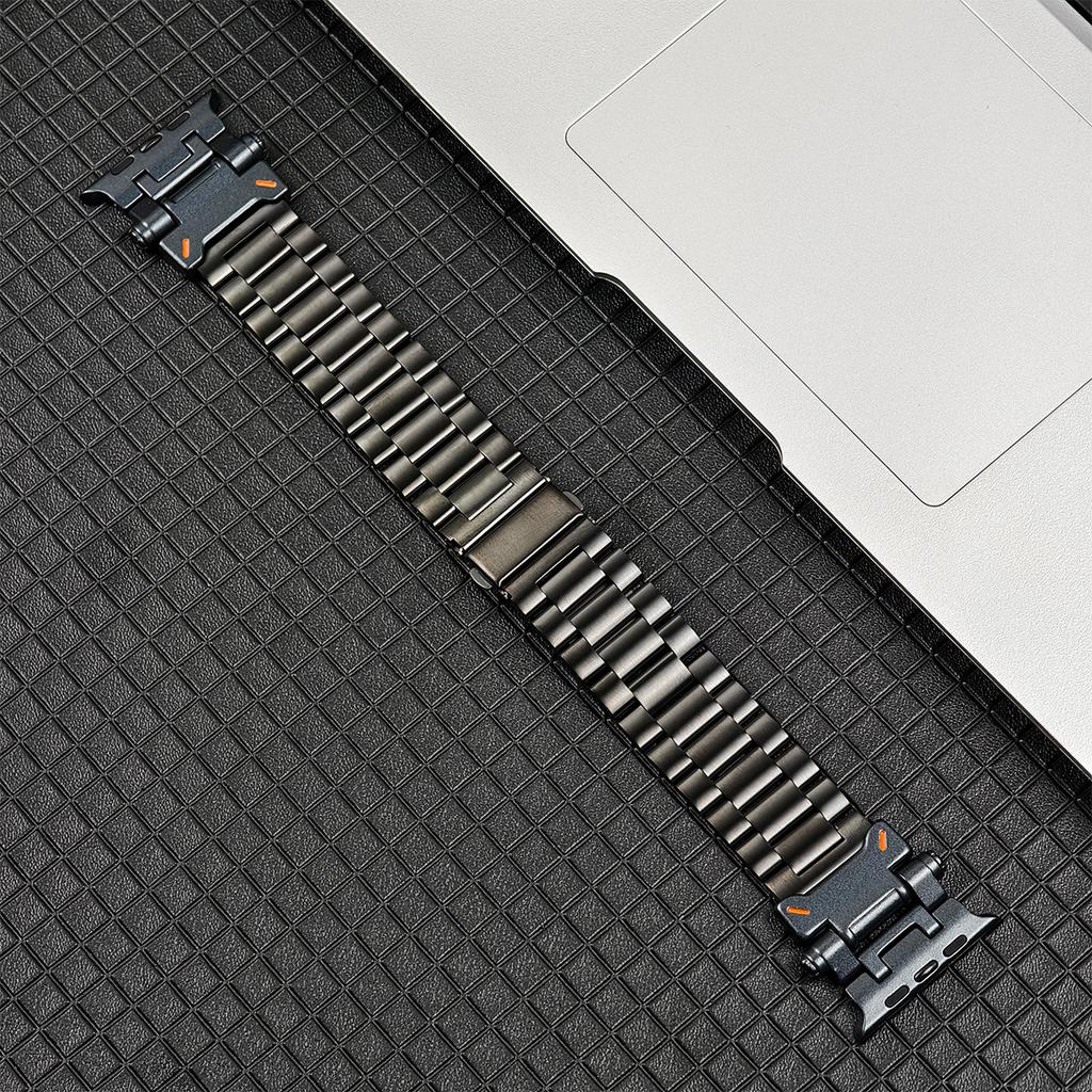 Metal+Stainless Steel Strap For Apple Watch Ultra 3/2/1 49mm Bracelet For Apple Watch Band 11 10 9 8 7 6 5 SE 42/45/46/49mm Band