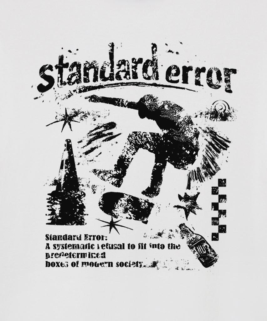 STANDARDERROR 87-Stan323 Городская Граница Трещина Однотонная Футболка с Коротким Рукавом (2 цвета)