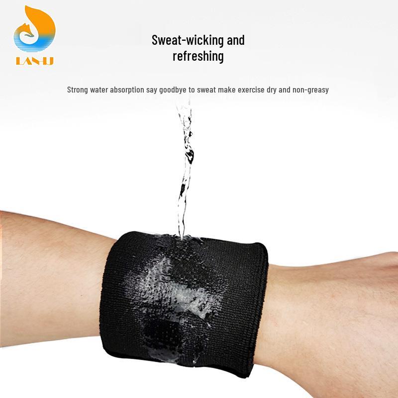 Elastic Sports Wristband - Fitness Running Sweatband & Wrist Support for Men and Women, Ideal for Badminton, Basketball, Volleyball.