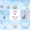 Copper Pendant Necklace Pink Heart Star Moon Firefly Plant Charm Basic Chain Necklaces Original Festival Jewelry For Women G