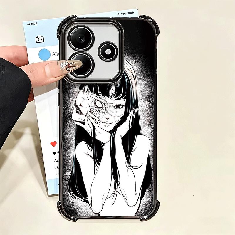 Японский Хоррор Аниме Покрытие Чехол для Телефона Для Xiaomi Poco X5 X6 X7 X8 Pro Max F8 Ultra F7 M8 M7 M5S Redmi 15C 15 14C 13C 13 X3 12