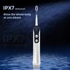 Sonic Dental Electric Toothbrush with Wireless Charging Base 4 Heads 5 Modes Time Reminder High Frequency Vibration Waterproof