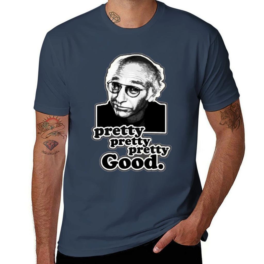 Larry David TShirt Soft Casual Short Sleeve Cotton Tee