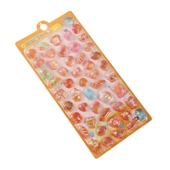 Милые объемные 3D наклейки Каваий смола животное мультяшная наклейка Крошечные DIY наклейки для скрапбуков ноутбуков бутылок для воды