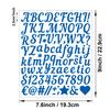 1-дюймовая наклейка с рукописной буквой Прочная многоцветная Подарок DIY Дневник Ручной отчет Английская буквенно-цифровая наклейка