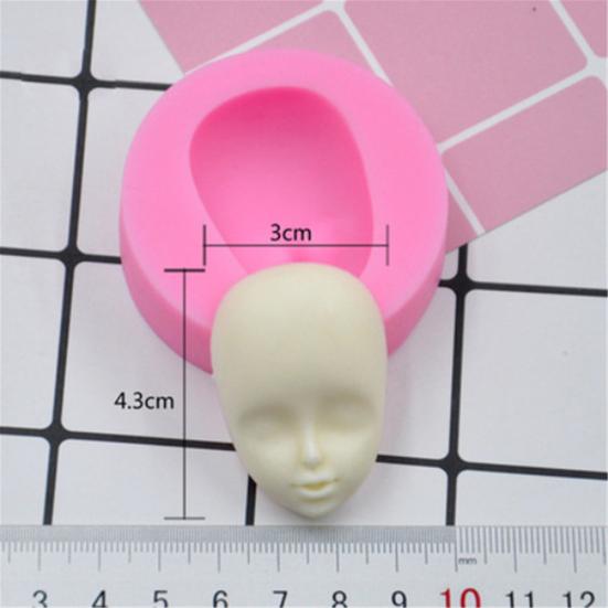 Силиконовая форма «сделай сам», помадка, голова куклы, лицо, выпечка торта, шоколадные аксессуары