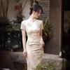 2024 French-Chinese Style Cheongsam: Retro Long Summer Dress for Girls