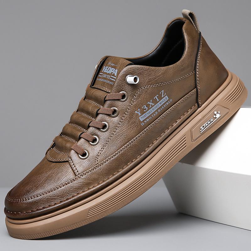 Горячие продажи мужская обувь весенние flow shoes дышащая повседневная кожаная обувь спортивные board shoes мужские