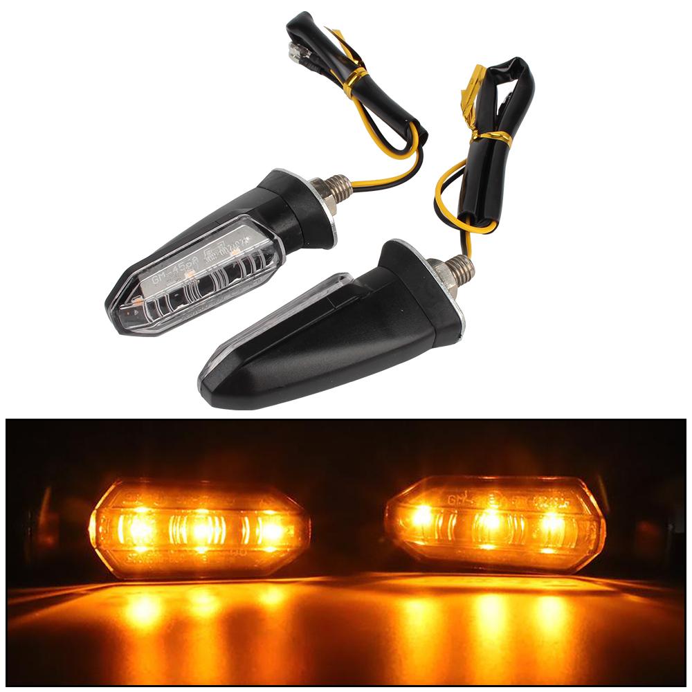 Янтарный 12 В индикаторная лампа 8 мм детали для мотоцикла лампа указателя поворота мини-мотоцикл светодиодные фонари указателя поворота мигающий свет мигалка