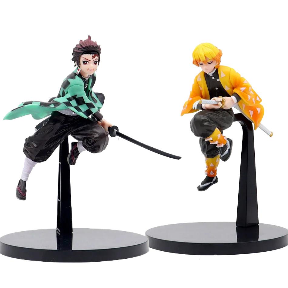 Аниме Клинок, рассекающий демонов Kimetsu no Yaiba фигурка Камадо Танджиро Фигурка на шарнирах Агацума Зеницу Незуко Воин ПВХ Модель Идеальные Игрушки