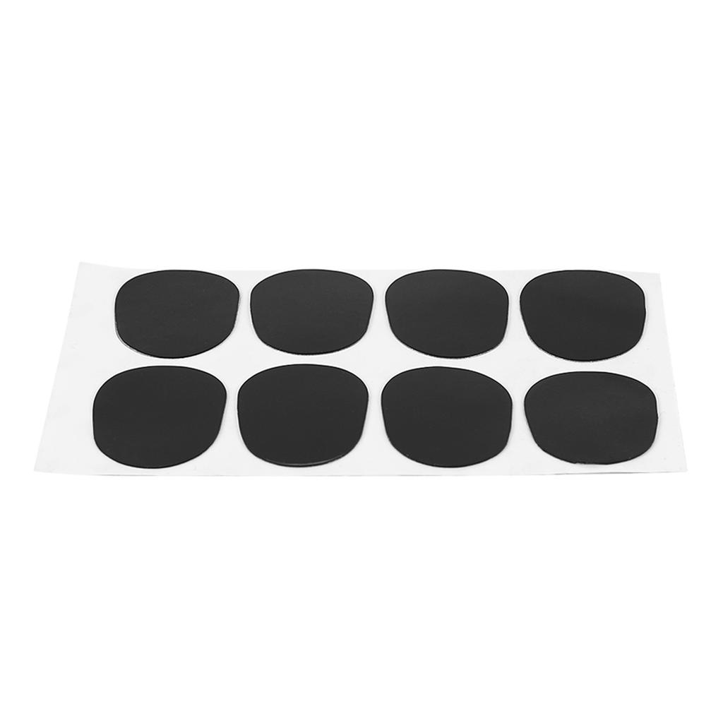 Sax Mouthpiece Patch Pad Cushion for Soprano Alto Tenor Saxophone Clarinet Black 0.3mm Big Oval