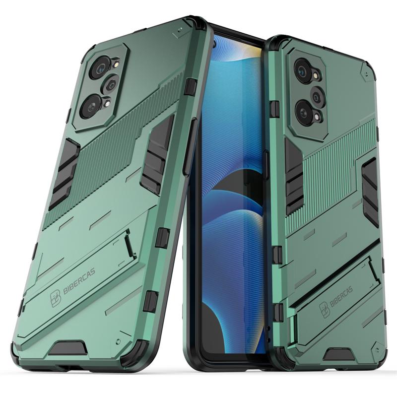 For Realme GT Neo2 Case Punk Stlye Phone Holder Protective Armor Bumper Case For Realme GT Neo 2 Cover For Realme GT G C21Y