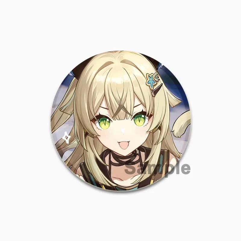 32/44/58mm Genshin Impact Game Badge Cute Cosplay Brooches Handmade Tinplate Lapel Pins for Clothes Backpack Jewelry Hat Accessory