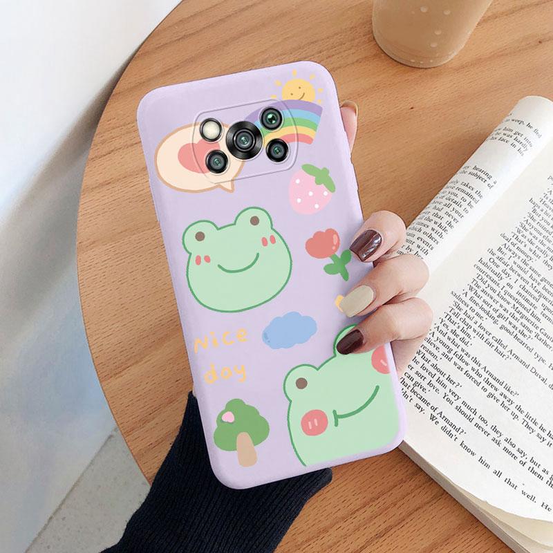 For Poco X3 Pro PocoX3 NFC Cover Cute Flower Phone Case For Xiaomi Poco X3 X 3 Fashion Dinosaur Silicone Bumper Soft TPU Coque