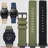 Для Casio G-SHOCK GA110 100 120 GA900 GA2100 DW-5600 GW-B5600 GW-M5610 мужской мягкий ремешок для часов Металлический адаптер нейлоновый холщовый ремешок для часов