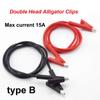 4MM Banana Plug Alligator Clips Electrical DIY Test Lead Crocodile Test Hook Cable Connector Dual Tester Probe Multimeter