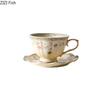 Classical Floral Edged Ceramic Cup&saucer Dining Table Coffee Mug Milk Tea Mugs Afternoon Tea Teacup Fruit Juice Container