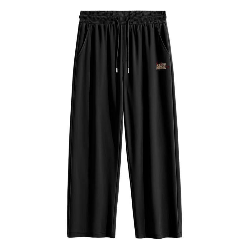MARK FAIRWHALE Men's Straight Fit Ice Silk Casual Sport Pants