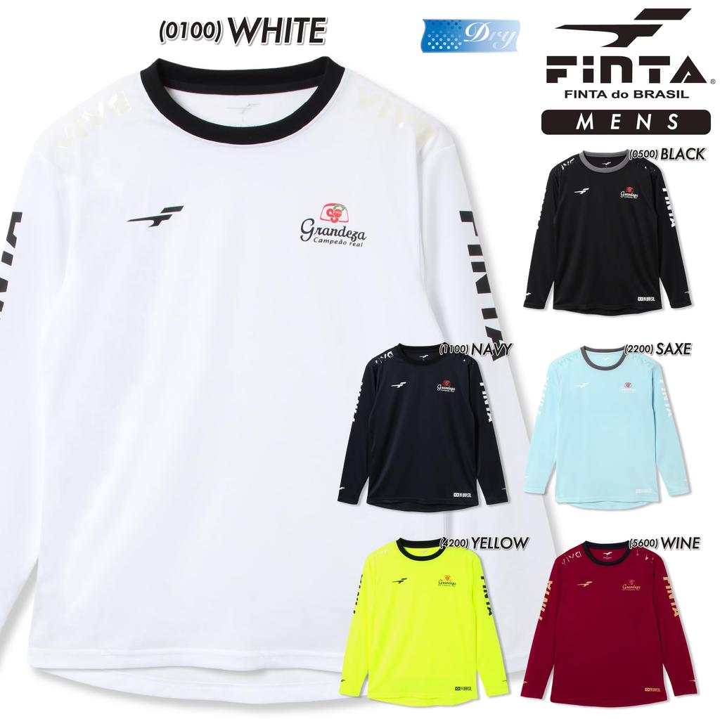FINTA Men's Long Sleeve Practice Shirt for Soccer and Futsal, Size O, Size L/S (FTE0003 (0100))