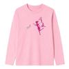 Tee-shirt Manches Longues Fille Fée Magique Et Étoiles – 100 % Coton - Rose