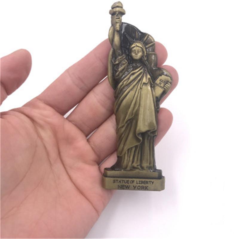 Metal Refrigerator Stickers Three-dimensional Magnetic Memorial High-end Alloy Fridge Magnet