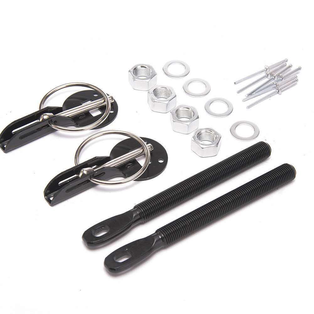 Универсальные автомобильные аксессуары, алюминиевый сплав, крепление на капот, комплект замка капота, комплект замка для тюнинга автомобиля, штифты защелки замка капота