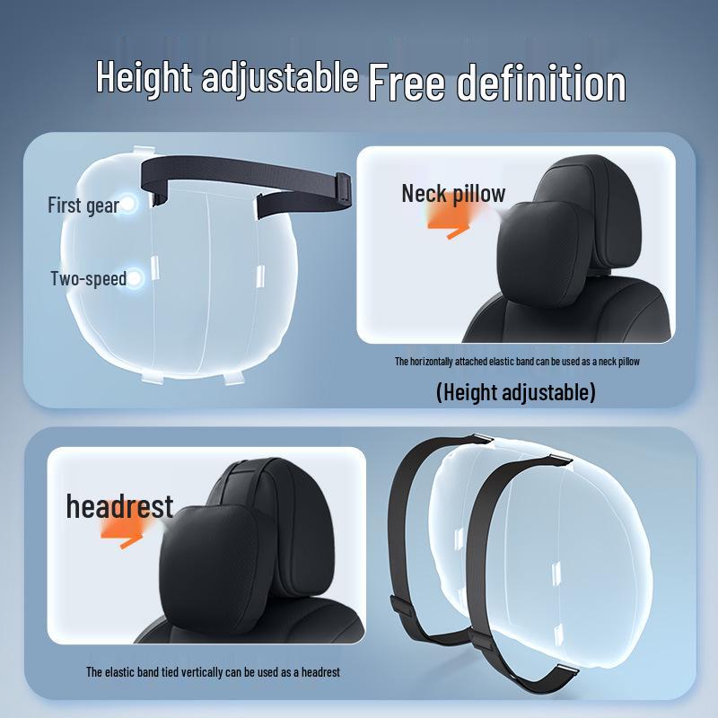 Essential Car Interior Set: Haobo HL Headrest, Lumbar Support, Neck & Waist Protection.