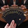 Black Rose Deck Poker Матовые водонепроницаемые пластиковые игральные карты Техасский покер Коллекция памятных шахмат практичный подарок на вечеринку