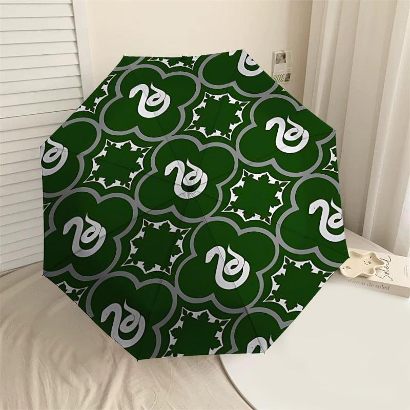 1PC Warner Snake Green Umbrella-8-Rib Reinforced, Automatic Open, Lightweight-A106
