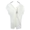 Unused Linen Blend No Sleeve V Neck Cut S White System Women Used