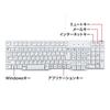 SANWA SUPPLY USB Keyboard (White) SKB-L1UN