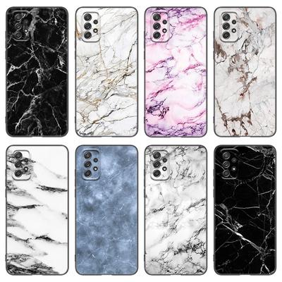 Черный и белый мраморный чехол для Samsung A04 A21 A30 A50 A52 S A13 A14 A22 A23 A32 A53 A73 5G A11 A12 A31 A33 A51 A70 A71 A72
